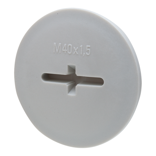 WISKA blindstop m40 EVSG40 - Productfoto transparant blindstop kunststof evsg40 wiska 563191 - 11002768