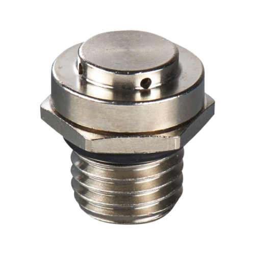 Wiska Drukvereffeningscomponent messing vernikkeld, HF, M12x1,5 - Productfoto transparant blindstop ventplug anti condens wiska - 20149920
