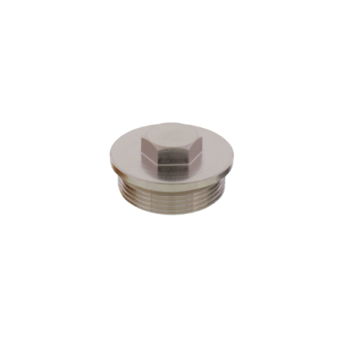Wiska Blindstop messing verchroomd, met Metrische draad, M75 - Productfoto transparant blindstop vsm chroom metrische draad wiska - 20148765