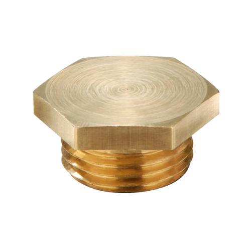 Wiska Blindstop messing, met Metrische draad, M25 - Productfoto transparant blindstoppen messing vsm wiska - 20210993