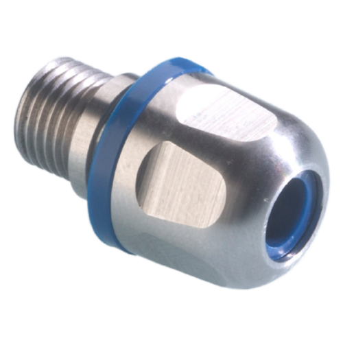 Pflitsch Kabelwartel RVS tbv food-industrie high temp, M12x1,5 doorlaat 5-7mm - Productfoto transparant blueglobe kabelwartel clean plus hts kl pflitsch - 20153093