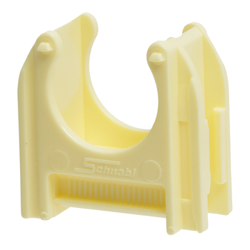 SCHNABL ec19 klem creme 3/4 18,5-19,5mm - Productfoto transparant buisklem euroclip ec19 creme schnabl 230919 - 11000528