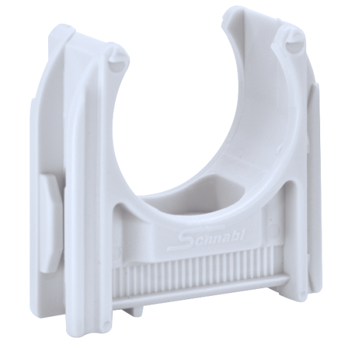 Schnabl Kunststof buisklem, halogeenvrij, diameter 19,8-21mm - Productfoto transparant buisklem euroclip ec20 schnabl 230220 - 20148612