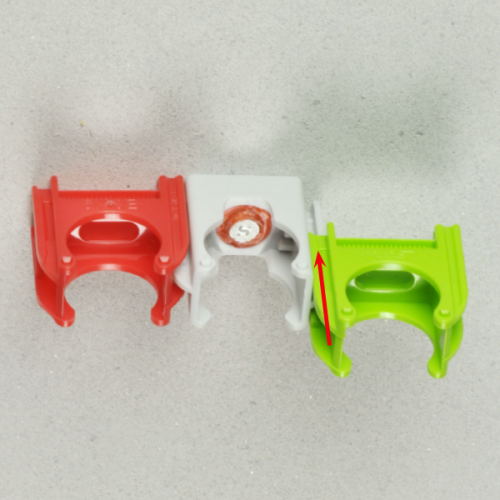 Schnabl Kunststof buisklem schietbev, hal.vrij, 3/4 inch/18,5-19,5mm rood - Productfoto transparant buisklem euroclip schietzadel sc19 schnabl 230290 01 - 20148631