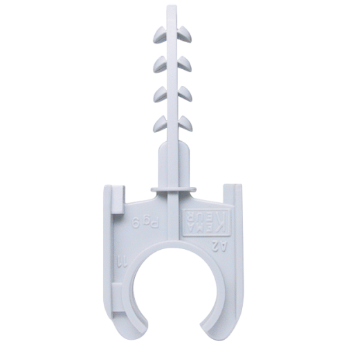 Schnabl Kunststof buisklemplug, halogeenvrij, boorgat 6mm,20-21mm - Productfoto transparant buisklemplug aks20 schnabl 230120 - 20148585