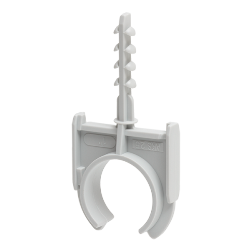 Schnabl Kunststof buisklemplug, halogeenvrij, boorgat 6mm, 1 inch/24,7-25,8mm - Productfoto transparant buisklemplug aks25 schnabl 230125 - 20148587