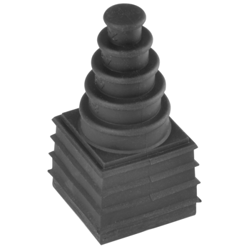 Wiska Conmaxx inzetstuk, groot (4 EH), snijdbaar tot kabel 7-24mm, zwart - Productfoto transparant conmaxx cdgs inzetstuk wiska 550847 - 20150382