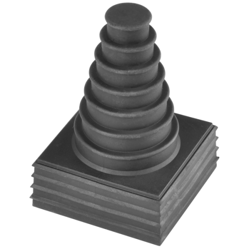 Wiska Conmaxx inzetstuk, klein (1 EH), snijdbaar tot kabel 2-11mm, zwart - Productfoto transparant conmaxx cdks inzetstuk wiska 550846 - 20150381