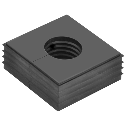 Wiska Conmaxx inzetstuk, groot (4 EH), gesneden t.b.v. kabel 24-25mm, zwart - Productfoto transparant conmaxx inzet cdgg24 25 wiska 550837 - 20150372