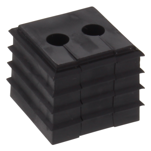 Wiska Conmaxx inzetstuk, klein (1 EH), gesneden t.b.v. kabel 2x5-6mm, zwart - Productfoto transparant conmaxx inzet cdkg 2x56 wiska 550849 - 20150384