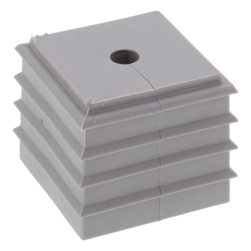 Wiska Conmaxx inzetstuk, klein (1 EH), gesneden t.b.v. kabel 1-2mm, grijs - Productfoto transparant conmaxx inzet cdkg4 5 wiska 550858 - 20150390