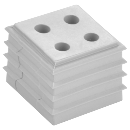 Wiska Conmaxx inzetstuk, klein (1 EH), gesneden t.b.v. kabel 4x2-3mm, grijs - Productfoto transparant conmaxx inzet cdkg4x2 3 wiska 550890 - 20150425