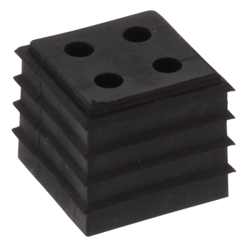 Wiska Conmaxx inzetstuk, klein (1 EH), gesneden t.b.v. kabel 4x2-3mm, zwart - Productfoto transparant conmaxx inzet cdkg4x23 wiska 550850 - 20150385