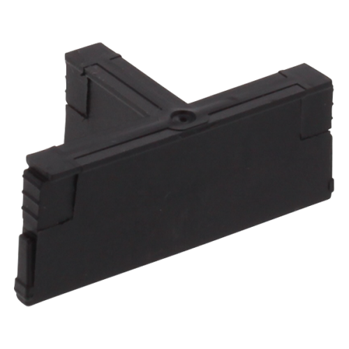 Wiska Inzetframe t.b.v. Conmaxx kabeldoorvoer, T-stuk, zwart - Productfoto transparant conmaxx inzetframe cgt wiska 550809 - 20150344