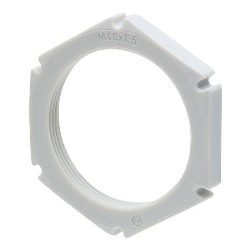 WISKA moer pvc m40 EMUG40 - Productfoto transparant contramoer kunststof emug40 wiska 563520 - 2026642