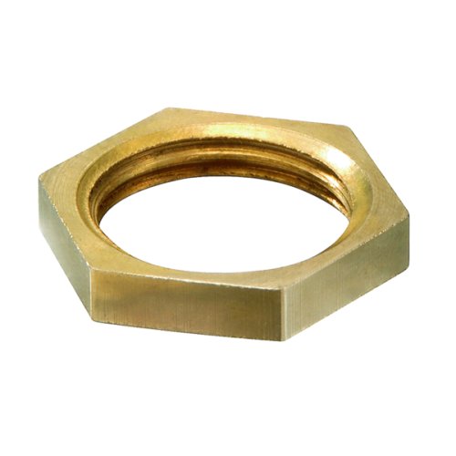 Wiska Contramoer messing, M16 - Productfoto transparant contramoer messing din89280 wiska - 20194708