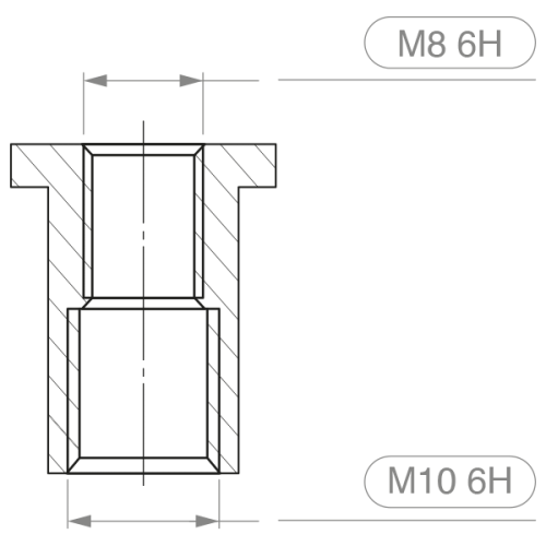 JMV dakplaathanger v-model m8/m10 - Productfoto transparant dakplaatprofielhanger rtb8 rtb10 jmv 9004121 01 - 5013903