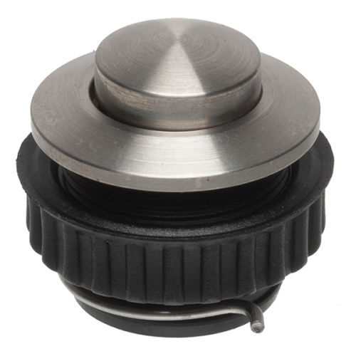 Grothe Deurcontact inbouw, met steekcontacten, IP54, RVS - Productfoto transparant deurcontact inbouw protact 450va rvs grothe 716211 - 20148466