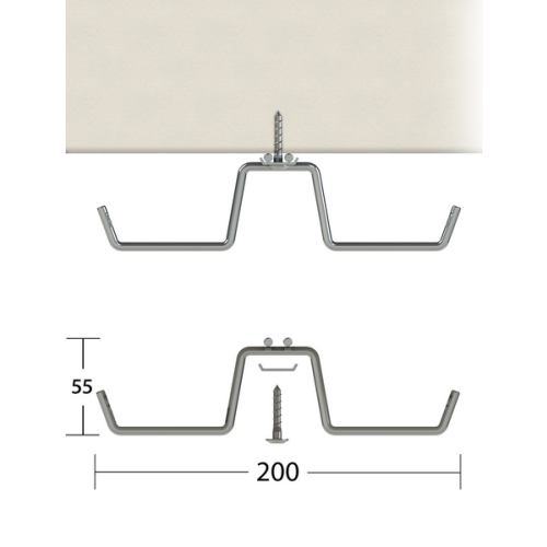 JMV Draadgoot flexibele kapstokgoot, verzinkt staal, 200x50mmx2meter - Productfoto transparant draadgoot kapstokgoot jmv 9700891 01png - 20156673