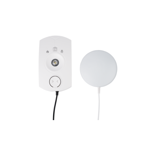 Ei Electronics Flitslamp 230V gevoed, draadloos doorkoppelbaar, met trilpad - Productfoto transparant ei170 flitslicht en trilpad 1 - 20150774