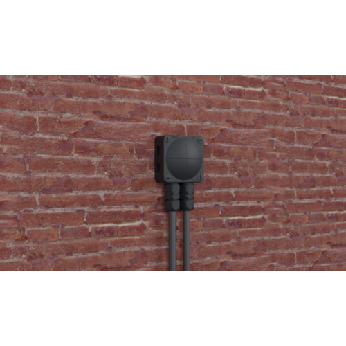 Wiska Outdoor wartel messing/polyam. IP68 M20, doorl. 12-21mm/scherm 12-17mm - Productfoto transparant emc wartel shieldgland wiska met kabeldoos 3 - 20150602