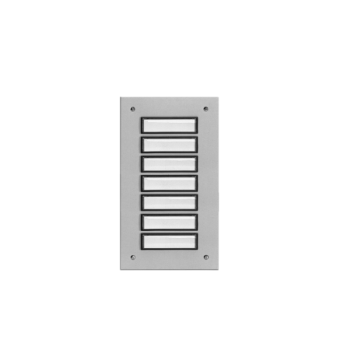 Grothe ETAGEPLAAT aluminium, inbouw, 7-voudig, weersbestendig - Productfoto transparant etageplaat eta807 grothe - 20148446