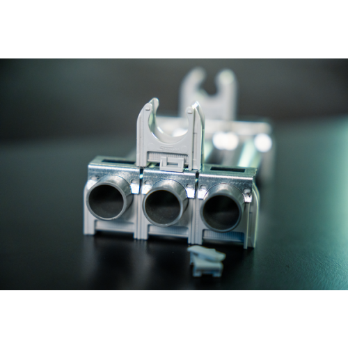 SCHNABL stalen verbindingsclip tbv euro-clip 230670 - Productfoto transparant euroclip met sta stapelclipjpg - 11004536
