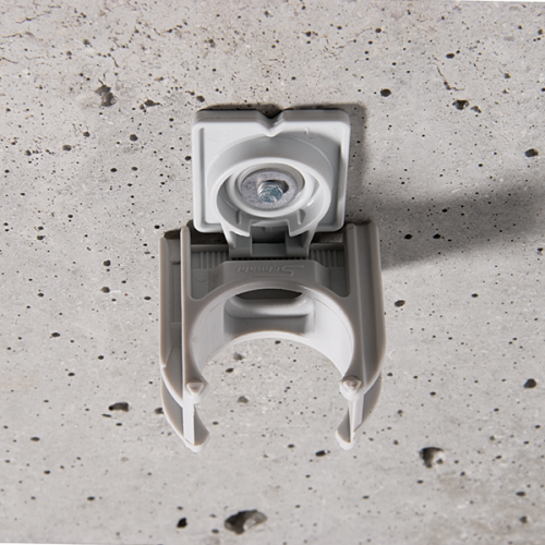 Schnabl Kunststof bevestigingsplaatje Euro-Clip, halogeenvrij, schietbev. grs - Productfoto transparant euroclip schietplaatje esp schnabl 230280 02 - 20148633