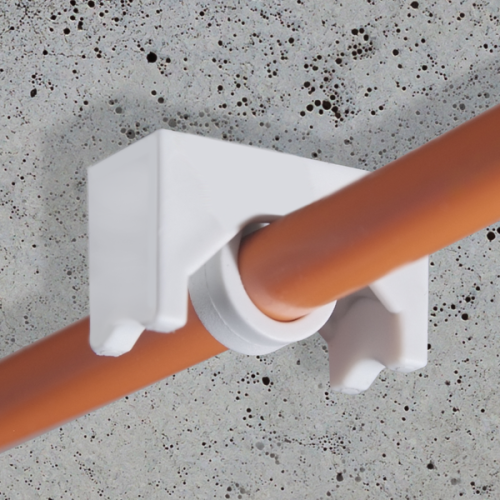 Schnabl Fixeersokkel met bandklemplug (DKS 3/13) tbv LIST-montage - Productfoto transparant fixeersokkel kabelhouder schnabl 230414 02 - 20148548