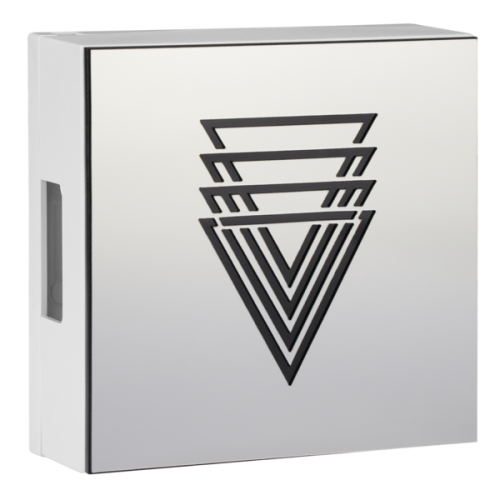 Grothe Gong, RVS-look, polygon, 8-12V of 9V blokbatterij, max 80dB(A) - Productfoto transparant gong 465 polygon grothe - 20148294