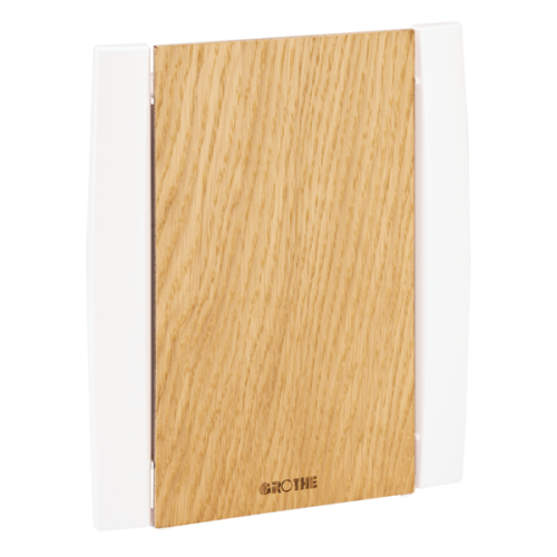 Grothe Gong, voeding dmv 230V of 8-12V trafo, eikenhout - Productfoto transparant gong croma wit eikenhout grothe - 20148291