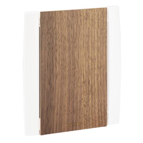Grothe Gong, voeding dmv 230V of 8-12V trafo, walnootnhout - Productfoto transparant gong croma wit walnoothout grothe - 20148292