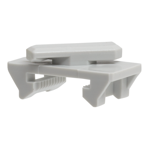 SCHNABL euro gootclip voor sleuf gat EDV - Productfoto transparant gootclip edv euroclip sleufgat schnabl 230810 - 2420030