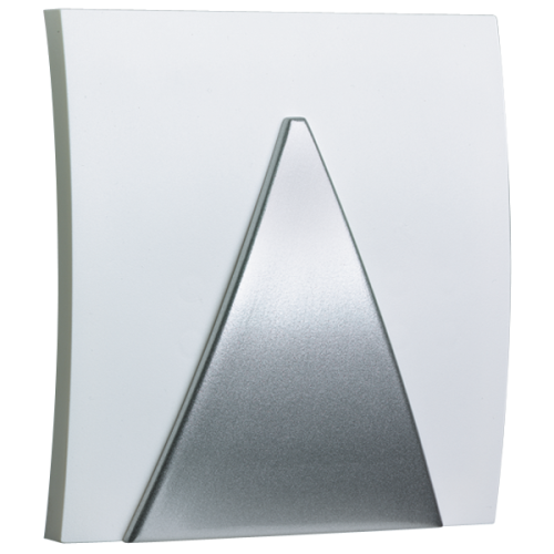 Grothe Gong, wit/zilver, voor 9V-blokbatterij - Productfoto transparant gr gong 065 bw - 20148388