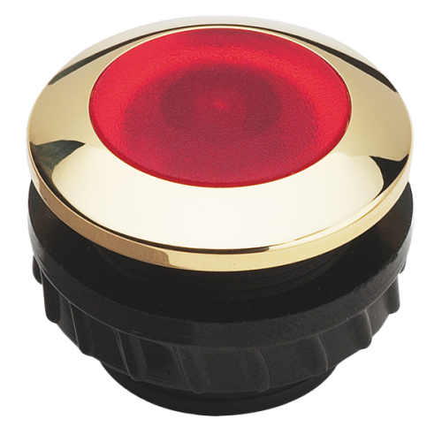 Grothe Deurcontact met LED, inbouw, met steekcontacten, IP54, verguld MS rand - Productfoto transparant gr protact 102 led - 20148483