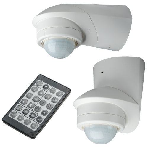 Grothe Bewegingsmelder IR 240 graden, opb. met infrarood afstandsbed., wit - Productfoto transparant grothe mcguardpm360 bewegingsmelder 717417 - 20148543