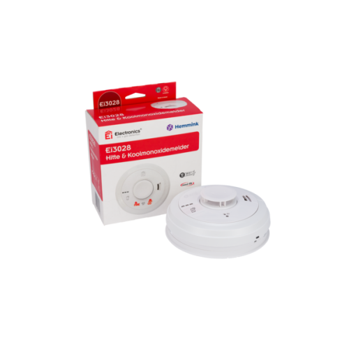 Ei Electronics Multi-sensormelder CO-hitte 230V,10-jrs lith back, AudioLINK - Productfoto transparant hitte co melder multi sensor ei3028 - 20150784