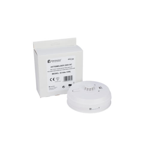 Ei Electronics Hittemelder Evolution, 230V gevoed, 9V alkaline back-up - Productfoto transparant hittemelder 230v ac ei144e - 20150769