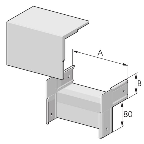 Pflitsch Hoekstuk 90&deg;, met deksel buitenzijde, B 120mm, H 60mm, staal verzinkt - Productfoto transparant hoekstuk 90 graden pik pflitsch 530260 - 20153886