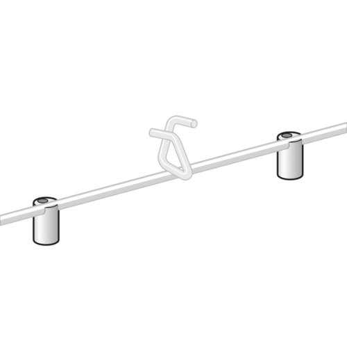 Pflitsch Houder voor SWS-kabelgeleider, RVS V2A, lasmontage - Productfoto transparant houder single wire system pflitsch - 20154103