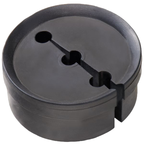 Wiska Inzetstuk meervoudig t.b.v. wartel M32, doorl. 3-5 mm deelbaar - Productfoto transparant inzetstuk meervoudig deelbaar wiska - 20149915