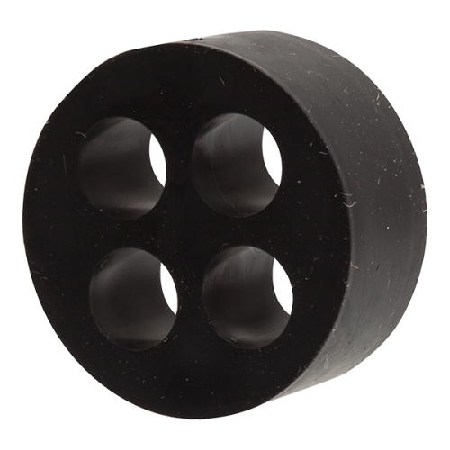 Wiska Inzetstuk meerv. TPE, wartel M40 4x100 Railway doorl. 8-10 mm - Productfoto transparant inzetstuk meervoudig mfd04 wiska 563698 - 20210695