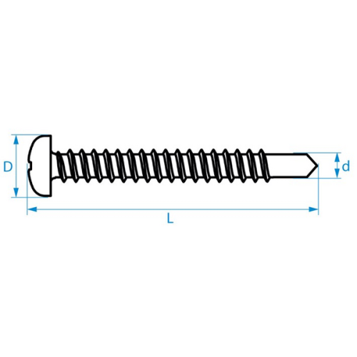 JMV Zelfborende schroef 3,5x13 DIN7504N, verzinkt - Philips 2 - Productfoto transparant jmv schroeven zelfborend verzinkt philips jmv 1 - 20156431