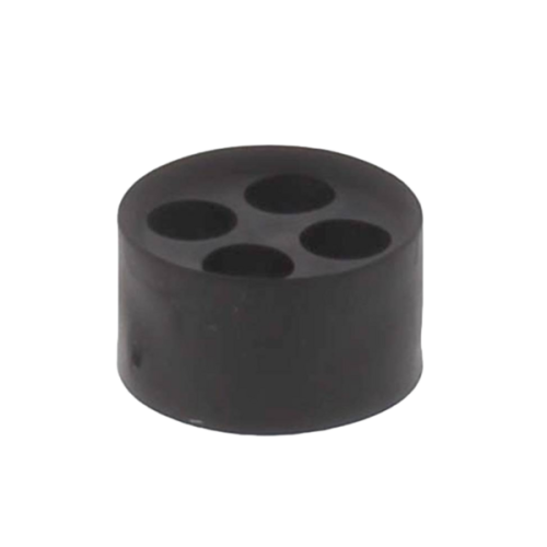 Wiska Inzetstuk meerv. TPE, wartel M40 4x100 Railway doorl. 8-10 mm - Productfoto transparant kabeldoorvoertule sprint inzetstuk 4 voudig wiska - 20210695