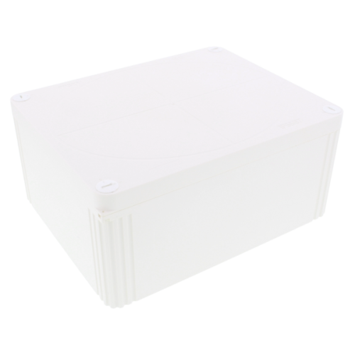 Wiska Kabeldoos 200x160x94 leeg, wit inv. 2x bodem - Productfoto transparant kabeldoos combi 1610 wit wiska - 20150577