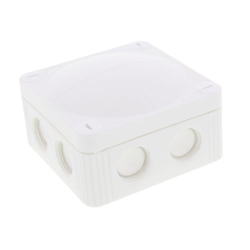 Wiska Kunststof kabeldoos 85x85x51mm leeg, wit - Productfoto transparant kabeldoos combi 308 wit wiska - 20148918