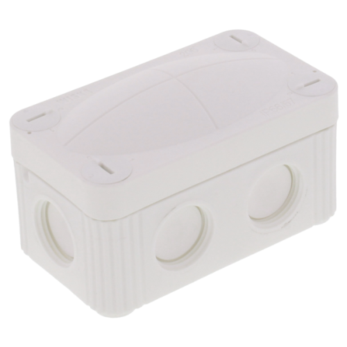 Wiska Kunststof kabeldoos 85x49mm, 6x invoer M20x1,5 wit - Productfoto transparant kabeldozen combi 206 wit wiska - 20150459