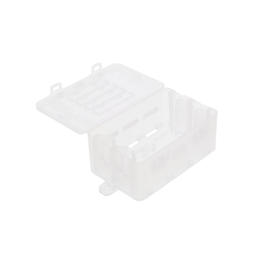 Wiska Kunststof kabeldoos 100x51,5x34mm, leeg, transparant - Productfoto transparant kabeldozen konnektit 204 transparant wiska - 20210858