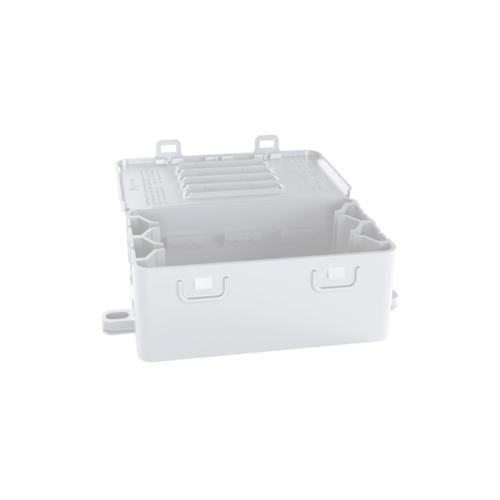 Wiska Kunststof kabeldoos 100x51,5x34mm, leeg, wit - Productfoto transparant kabeldozen konnektit 204 wit wiska - 20210855