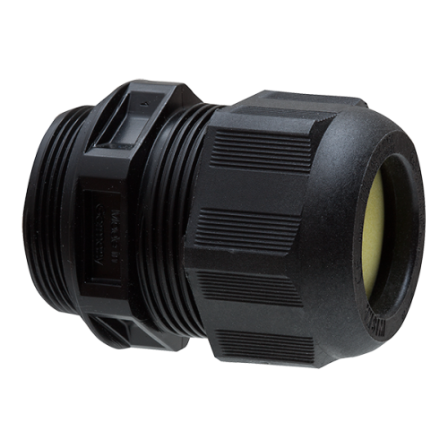 Wiska Kabelwartel, ATEX EX-e, M40x1,5 doorlaat 17-28mm, zwart - Productfoto transparant kabelwartel kunststof atex eske1 e40 wiska 566990 - 20149929